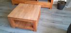 Massief eiken salontafel., Huis en Inrichting, Ophalen, Gebruikt, 100 tot 150 cm, 50 tot 100 cm