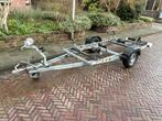 Boot trailer aanhanger kar motorboot rib rubberboot 4,50 M., Ophalen, Minder dan 1500 kg, Gebruikt, Verstelbare verlichting