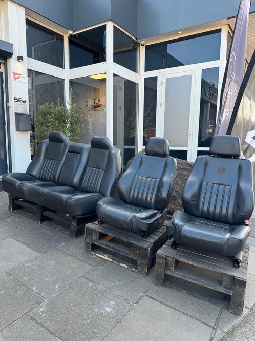 Zithoek Alfa romeo stoelen 2 stoelen en 1 bank, Huis en Inrichting, Stoelen, Gebruikt, Leer, Ophalen