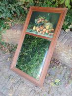 Te koop Vintage spiegel met afbeelding G. Falchetti, Ophalen, Rechthoekig, Minder dan 50 cm, Minder dan 100 cm