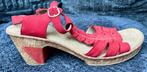 Rode Rieker Roberta sandalen maat 41, Zo goed als nieuw, Rood, Rieker, Sandalen of Muiltjes