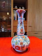 Delfts Blauwe Vaas met Bloemmotief, Ophalen of Verzenden