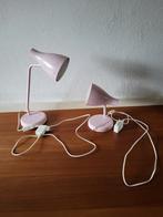 Roze Bureaulamp en muurlamp, Huis en Inrichting, Lampen | Tafellampen, Minder dan 50 cm, Zo goed als nieuw, Ophalen