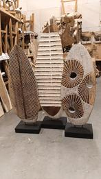 Teakhouten decoratie model veer verschillende modellen nieuw, Ophalen of Verzenden, Nieuw