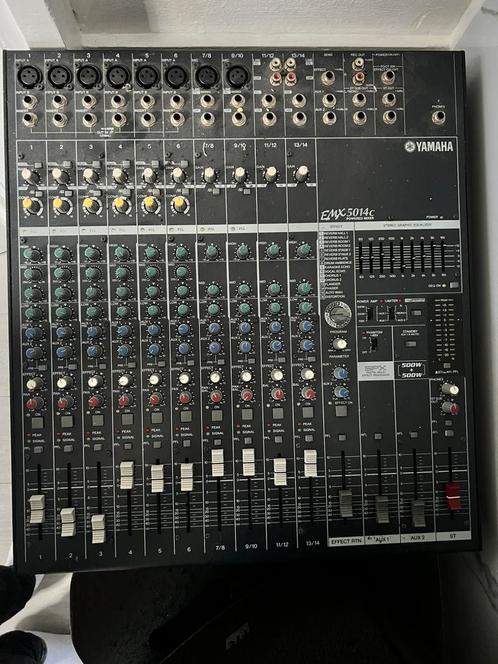 Yamaha EMX5014C Powered Mixer – 1000 W, SPX-effecten, Muziek en Instrumenten, Mengpanelen, Zo goed als nieuw, 10 tot 20 kanalen