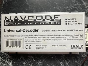 Zoek antenne + user/service handleiding Navcode weerfax deco