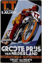 TT Assen 1931 moto gp reclamebord van metaal wandbord deco