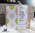 kaarten Stampin' Up! Happy birthday (ballonnen), Nieuw, Ophalen of Verzenden