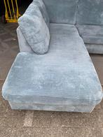 !!ACTIE!! TURQOUISE RIBSTOF HOEKBANK, GRATIS LEVERING, Huis en Inrichting, Banken | Bankstellen, 250 tot 300 cm, Verzenden, Hoekbank