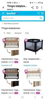 Timgro  baby box  inclusief matras Puck zie foto s   izgst., Ophalen, Gebruikt, Ledikant