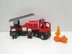 Duplo 4977 - Brandweer truck met werkende sirene, Ophalen of Verzenden, Gebruikt, Complete set, Duplo
