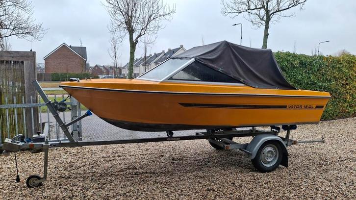 Vator Speedboot, Watersport en Boten, Speedboten, Gebruikt, 3 tot 6 meter, Benzine, Minder dan 70 pk, Polyester, Buitenboordmotor