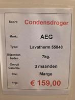 condensdroger - AEG - 7kg., 6 tot 8 kg, Gebruikt, Duitsland, Anti-kreukfase