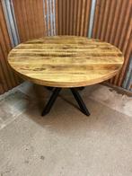 Nieuw!! Ronde eettafel mangohout 130cm, Huis en Inrichting, Woonaccessoires | Overige, Nieuw, Ophalen of Verzenden