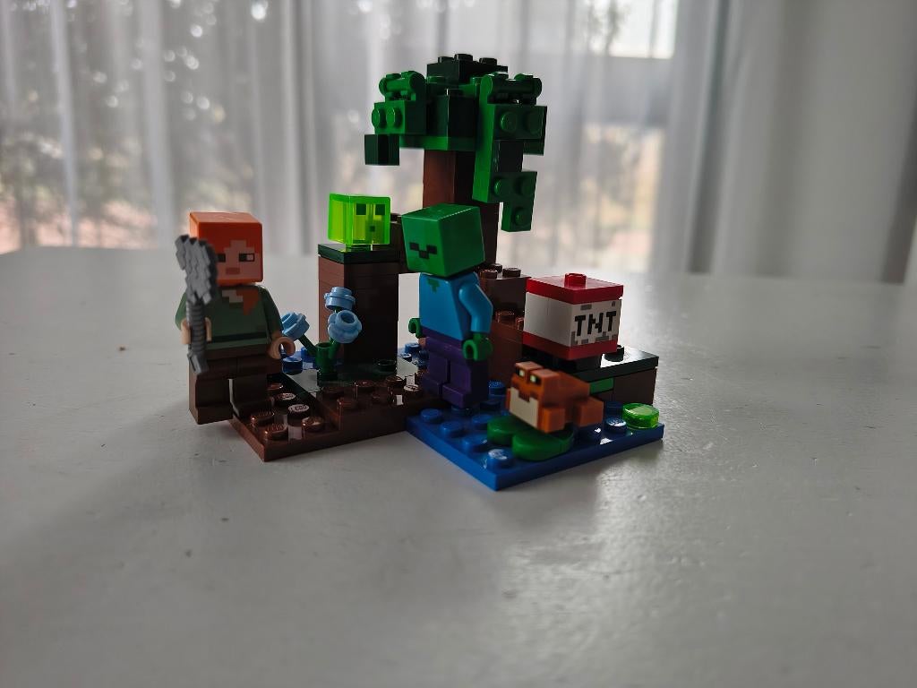 LEGO Minecraft 21240 - Het Moerasavontuur, Ophalen of Verzenden, Gebruikt, Complete set, Lego