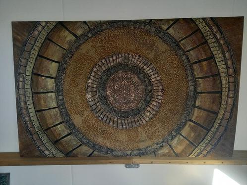 Schilderij, wandpaneel hout, mandala, structuur, nieuw, Huis en Inrichting, Woonaccessoires | Schilderijen, Tekeningen en Foto's