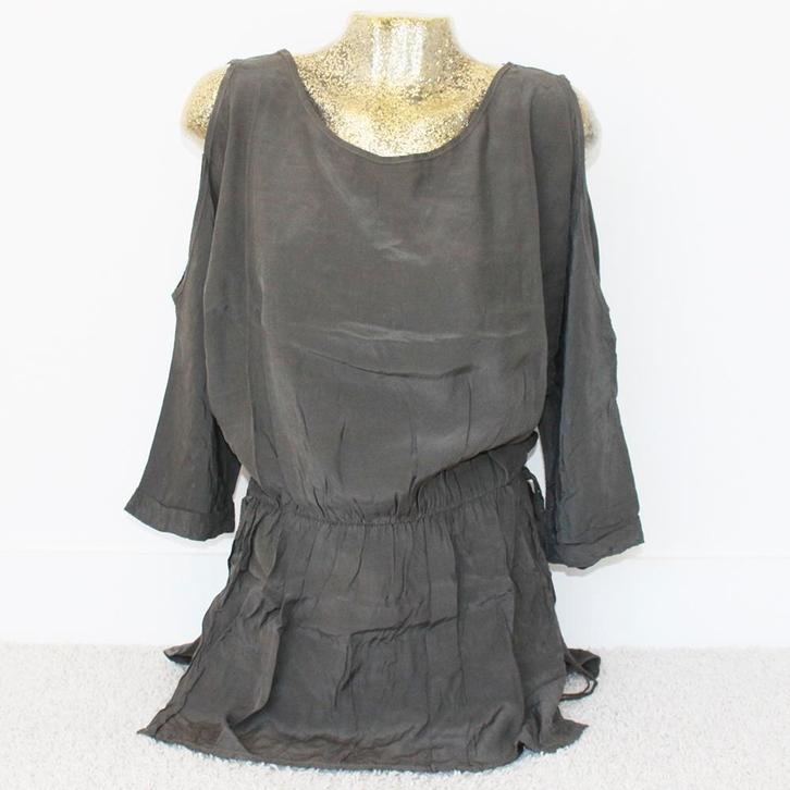 Mooie Ambika Tuniek 100% Viscose - 95 (L) € 45,-, Kleding | Dames, Blouses en Tunieken, Zo goed als nieuw, Maat 42/44 (L), Grijs