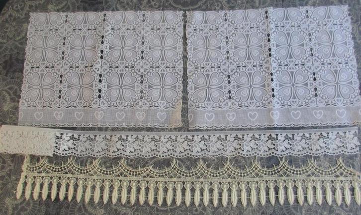 beige kant 9cm / kunststof kant / kunststof kastrand 4 m., Hobby en Vrije tijd, Naaien en Fournituren, Nieuw, Kant, Ophalen of Verzenden