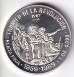 Cuba, 10 Pesos, 1987, 1 OZ zilver, Postzegels en Munten, Munten | Amerika, Zilver, Ophalen of Verzenden, Losse munt, Midden-Amerika