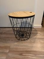 Decoratieve mand / bijzettafel, Huis en Inrichting, Tafels | Bijzettafels, Minder dan 45 cm, Minder dan 55 cm, Metaal of Aluminium