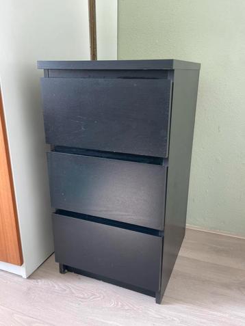 Ikea Malm Ladekast Zwart - Gebruikssporen beschikbaar voor biedingen
