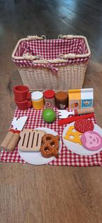 Picknickmand met houten accessoires, Ophalen, Gebruikt, Meubelstuk of Keukentje