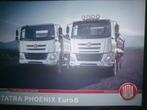 2x Tatra Phoenix Kipper brochures/folders met DAF CF cabine, Boeken, Ophalen of Verzenden, Zo goed als nieuw, Overige merken