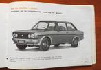 Handleiding Fiat 131 en Racing instructieboekje 1978 OEM, Ophalen of Verzenden