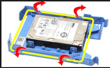 Dell R494D / F767D 2.5" SFF  Sled / Caddy beschikbaar voor biedingen
