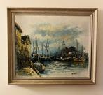 Olieverfschilderij havengezicht, Ophalen