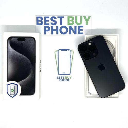 iPhone 15 pro 128GB zwart /krasvrij scherm /90% batt /garant, Telecommunicatie, Mobiele telefoons | Apple iPhone, Zo goed als nieuw