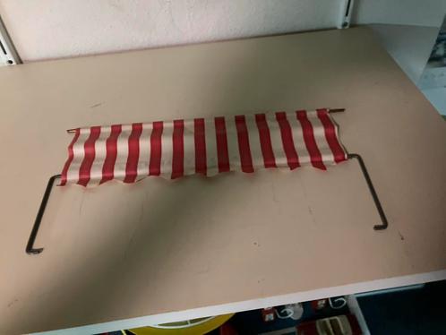 Vintage Garage Luifel Rood-Wit, Antiek en Kunst, Antiek | Speelgoed, Ophalen of Verzenden