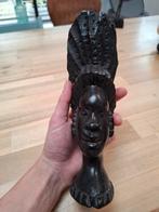 Afrikaans Houtsnijwerk - Vrouw met Hoofdtooi, Antiek en Kunst, Ophalen of Verzenden