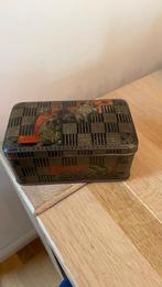 Antiek blik met 3 katten 13,5 x 7,5 x 6cm hoog, Verzamelen, Ophalen of Verzenden, Gebruikt, Overige, Overige merken