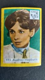 Luciferetiket Vlinder  Audrey Hepburn, Verzamelen, Rookartikelen, Aanstekers en Luciferdoosjes, Verzenden, Zo goed als nieuw, Luciferdoosjes of -merken