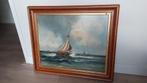 Schilderij: Zeilboot op de woelige baren, Antiek en Kunst, Kunst | Schilderijen | Klassiek, Ophalen