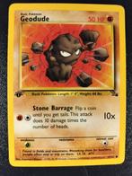 Fossil Geodude 1st edition, Hobby en Vrije tijd, Ophalen of Verzenden, Zo goed als nieuw, Losse kaart