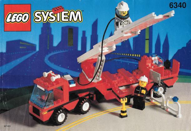 Lego | System | Town | Brandweerwagen | 6340, Kinderen en Baby's, Speelgoed | Duplo en Lego, Gebruikt, Lego, Complete set, Ophalen of Verzenden
