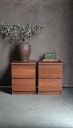 2 mooie IKEA MALM nachtkastjes kasten nacht kastjes, Huis en Inrichting, Ophalen, Gebruikt, Minder dan 45 cm