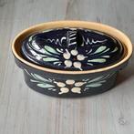 Elzasser paté/ovenschaal 1960’s Blue Floral, Ophalen of Verzenden, Gebruikt, Overige materialen, Overige typen