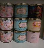 Bath & Body Works 3 wick kaarsen, Overige materialen, Crème, Gebruikt, Ophalen of Verzenden