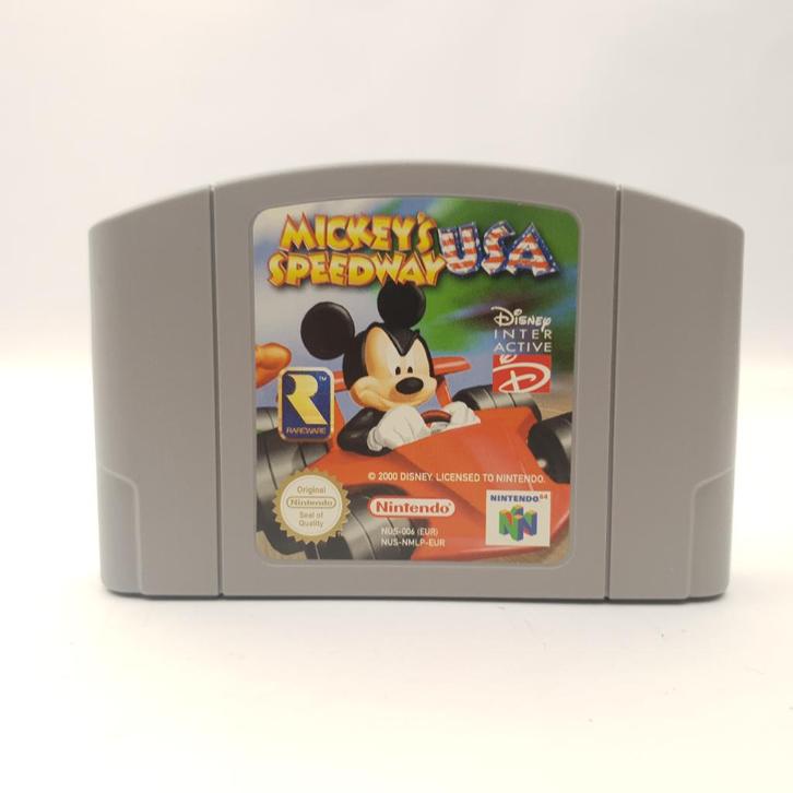 Mickey's speedway USA n64 || Nu voor €19,99, Spelcomputers en Games, Games | Nintendo 64, Gebruikt, Racen en Vliegen, 1 speler