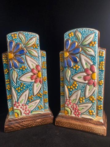 Hubert Bequet Art Deco Vazen Set - België Keramiek beschikbaar voor biedingen