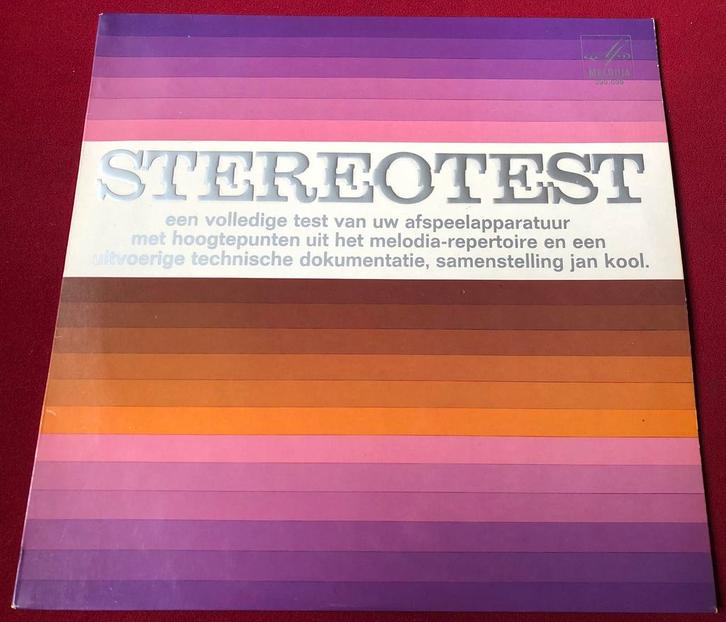 Testplaat Stereotest van label Melodia op vinyl, Cd's en Dvd's, Vinyl | Overige Vinyl, Zo goed als nieuw, Overige formaten, Ophalen of Verzenden