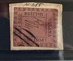 Te koop postzegel British Guyana One Cent 1856 Magenta, Ophalen of Verzenden