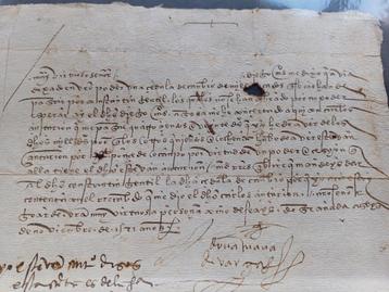 Oud manuscript Grenada: 16de eeuws beschikbaar voor biedingen