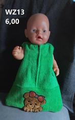 Poppenkleertjes baby pop slaapzak. Opbrengst KiKa., Ophalen, Nieuw, Babypop