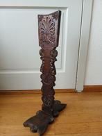 Houten mangel plank op standaard met houtsnijwerk ano 1920, Ophalen of Verzenden