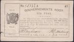 South Africa One Te Velde 01.05.1902  Nr 58132, Postzegels en Munten, Bankbiljetten | Afrika, Verzenden, Zuid-Afrika, Los biljet