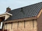 Gebruikte Dakpannen - Zwart, Doe-het-zelf en Verbouw, Dakpannen en Dakbedekking, Gebruikt, Steen of Klei, Zwart, Ophalen of Verzenden